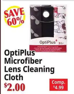 Ocean State Job Lot OptiPlus Microfiber Lens Cleaning Cloth offer