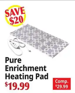 Ocean State Job Lot Pure Enrichment Heating Pad offer