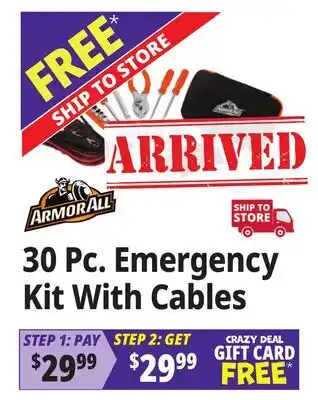 Ocean State Job Lot 30 Pc. Emergency Kit With Cables offer