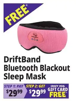Ocean State Job Lot DriftBand Bluetooth Blackout Sleep Mask offer