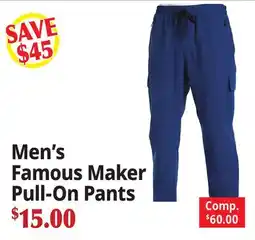 Ocean State Job Lot Men's Famous Maker Pull-On Pants offer
