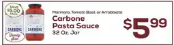 DeCicco & Sons Carbone Pasta Sauce offer