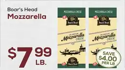 DeCicco & Sons Boar's Head Mozzarella offer