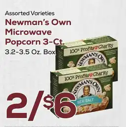 DeCicco & Sons Newman's Own Microwave Popcorn 3-Ct offer