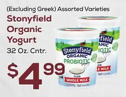 DeCicco & Sons Stonyfield Organic Yogurt offer