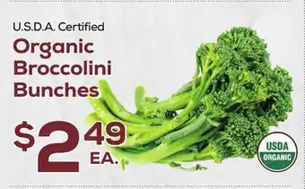DeCicco & Sons Organic Broccolini Bunches offer