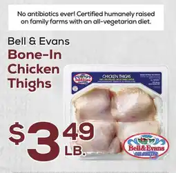 DeCicco & Sons Bell & Evans Bone-In Chicken Thighs offer