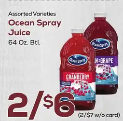 DeCicco & Sons Ocean Spray Juice offer