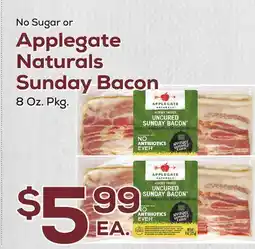 DeCicco & Sons Applegate Naturals Sunday Bacon offer