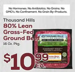 DeCicco & Sons Thousand Hills 80% Lean Grass-Fed Ground Beef offer