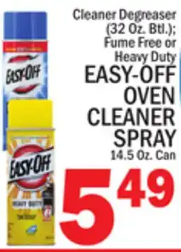 C Town EASY-OFF OVEN CLEANER SPRAY offer