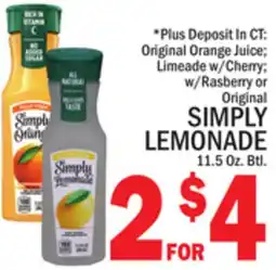 C Town SIMPLY LEMONADE offer