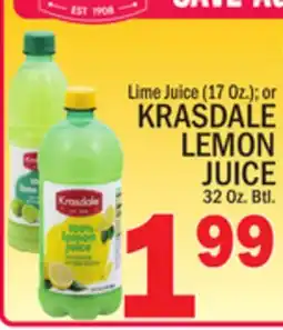C Town KRASDALE LEMON JUICE offer