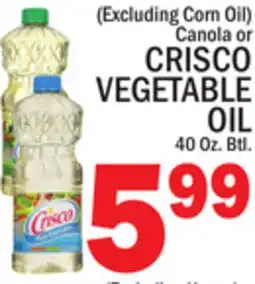 C Town CRISCO VEGETABLE OIL offer