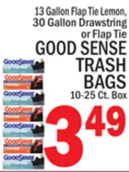 C Town GOOD SENSE TRASH BAGS offer