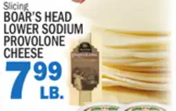 C Town BOAR'S HEAD LOWER SODIUM PROVOLONE CHEESE offer