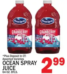 C Town OCEAN SPRAY JUICE offer