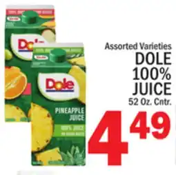 C Town DOLE 100% JUICE offer