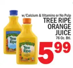 C Town TREE RIPE ORANGE JUICE offer