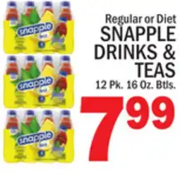 C Town SNAPPLE DRINKS & TEAS offer