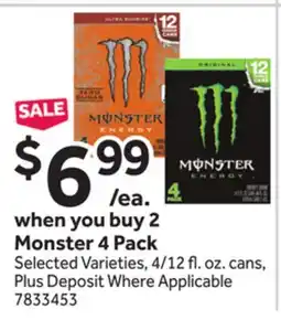 Stop&Shop Monster offer