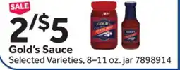 Stop&Shop Gold's Sauce offer