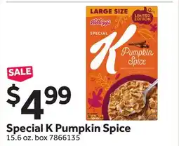Stop&Shop Special K Pumpkin Spice offer
