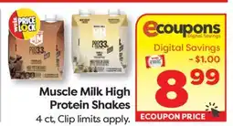 Weis Markets Muscle Milk High Protein Shakes offer