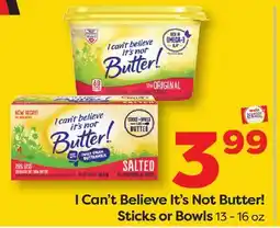 Weis Markets I Can't Believe It's Not Butter! offer