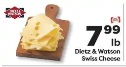 Weis Markets Dietz & Watson Swiss Cheese offer
