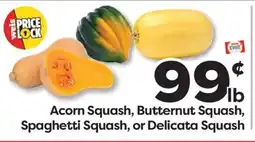 Weis Markets Acorn Squash, Butternut Squash, Spaghetti Squash, or Delicata Squash offer