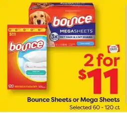 Weis Markets Bounce Sheets or Mega Sheets offer