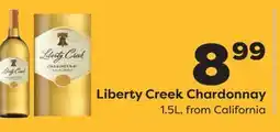 Weis Markets Liberty Creek Chardonnay offer