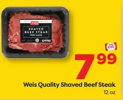 Weis Markets Weis Quality Shaved Beef Steak offer