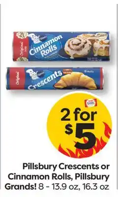 Weis Markets Pillsbury Crescents or Cinnamon Rolls, Pillsbury Grands! offer