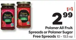 Weis Markets Polaner All Fruit Spreads or Polaner Sugar Free Spreads offer