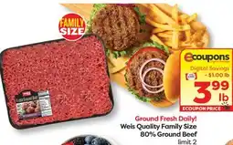 Weis Markets Weis Quality Family Size 80% Ground Beef offer