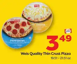 Weis Markets Weis Quality Thin Crust Pizza offer