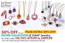 Boscov's ENTIRE COLLECTION LE VIAN Jewelry offer