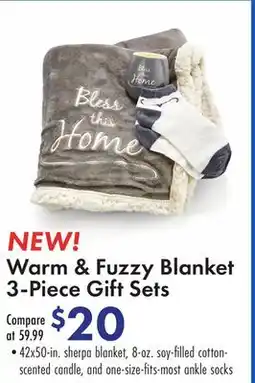 Boscov's Warm & Fuzzy Blanket 3-Piece Gift Sets offer