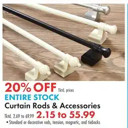 Boscov's ENTIRE STOCK Curtain Rods & Accessories offer