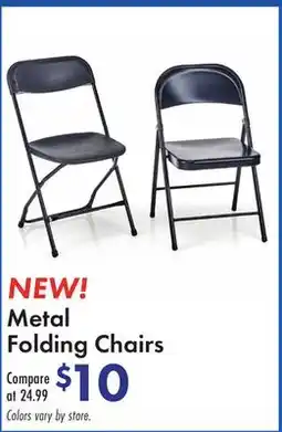 Boscov's Metal Folding Chairs offer