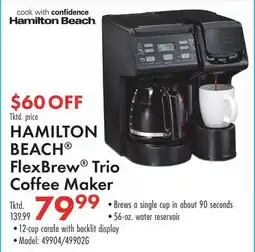 Boscov's HAMILTON BEACH FlexBrew Trio Coffee Maker offer