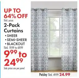 Boscov's 2-Pack Curtains offer