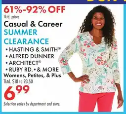 Boscov's Casual & Career SUMMER CLEARANCE offer