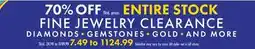 Boscov's FINE JEWELRY CLEARANCE offer
