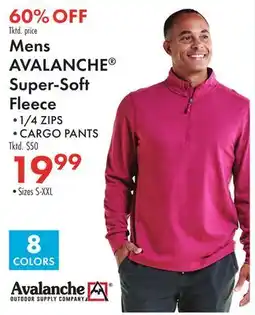 Boscov's Mens AVALANCHE Super-Soft Fleece offer