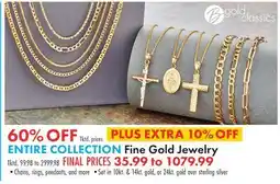 Boscov's ENTIRE COLLECTION Fine Gold Jewelry offer