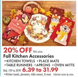 Boscov's Fall Kitchen Accessories offer