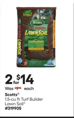 Lowe's 1.5-cu ft Turf Builder Lawn Soil offer